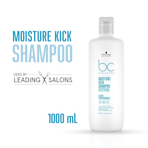 Image of Schwarzkopf Professional Bonacure Hyaluronic Moisture Kick Micellar Shampoo | For Dry Hair | 1000ml