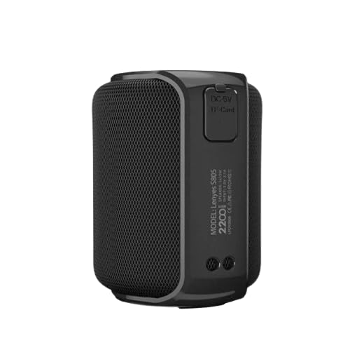 Lenyes S805BK speaker side panel with DC-5V charging port and TF-Card slot