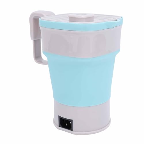 Chaleira Elétrica Dobrável, Panela Leve e Portátil para Viagens, Aquecimento Rápido, Voltagem Dupla,
