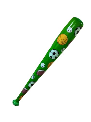 Bate de béisbol inflable 100 cm, juguetes inflables de gran tamaño, juegos de exterior, decoración de fiesta, juguete acuático, diversión en el agua, flotador de piscina, juguetes para piscina (Verde)