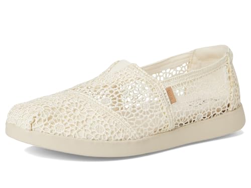 Image of TOMS Women's Alpargata Plus Slip On Espadrille, Textile Upper, Relaxed Fit, CloudBound Insole, Stretchy Easy On and Off