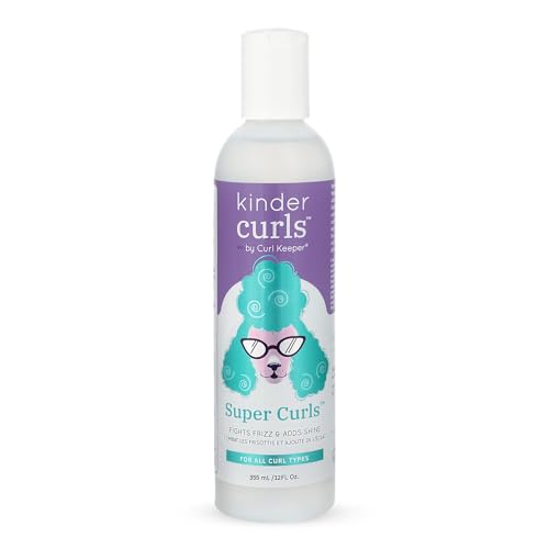 Curl Keeper Kinder Curls Super Curls Styler | 12oz/355ml | Styling Cream for Kids | Fights Frizz and Adds Shine | Water-Based | Humidity-Effective
