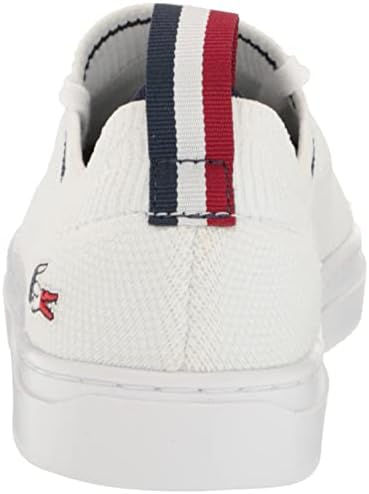 Lacoste Kids La Piquee Sneaker, WHT/NVY/RED, 4 US Unisex Toddler | Image 2