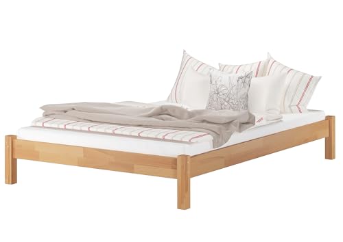 Erst-Holz®Doppelbett Futonbett Überlänge 140x220 Buche-Bettgestell massiv ohne Zubehör 60.84-14-220 oR – Bild 5