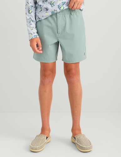 HUK Next Level Camp 5" Performance Fishing Shorts, Lightweight, Quick-Dry, Elastic Waistband for Kids4