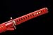 Mastergoswords Real Samurai Sword Sharp Blade Battle Ready Katana Handmade Japanese Sword with Blue/Red Scarbard (Red)