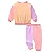 6-9-12 Month Baby Girl Clothes Outfit Baby Outfits Fashion Sweatshirt Sweat Pant Kids Tops Pant Sets Orange
