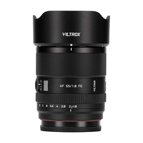 VILTROX APO 55mm F1.8 FE Obiettivo, AF 55mm f/1.8 EVO per Sony E, Obiettivo Full Frame con Autofocus per Sony A7CII A7CR ZVE1 A7RⅤ FX2 a7RⅣ a7Ⅳ a7RⅢ A6700 FX30 ZV-E10 a6600
