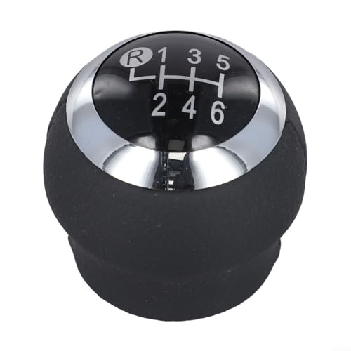 TDCuizent Pommeau de levier de vitesse en cuir noir de rechange pour Toyota Yaris Corolla RAV4 AYGO C-HR Avensis Verso Urban Cruiser 2007-2019 (6 vitesses)