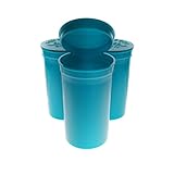 30 x Aqua 19 Dram Phillips Premium Squeeze Pop Top Medical Grade Vial Containers