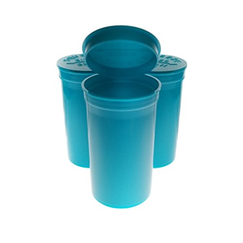 30 x Aqua 19 DramPHILIPS RX Premium Squeeze Pop Top Medical Grade Vial Containers