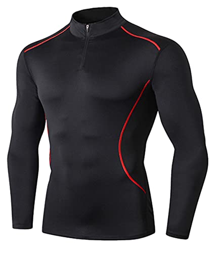 [Amade] Y nClbN WbvVc  ubNn XtBbg RvbVVc z-JP318-Black-Red-XXL