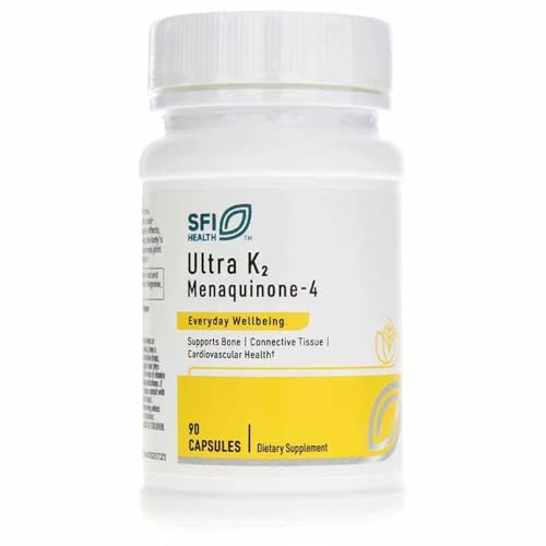 klaire labs sfi health ultra k2 menaquinone - 4 - vitamin k2 supplement with 15mg of vitamin k2 mk4 per capsule - support bone amp cardiovascular health - hypoallergenic amp vegan vitamin k 90 capsules