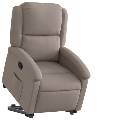 Genérico Wenjingqi Sillón reclinable elevable Tela Gris Taupe, Gris Topo 3204172