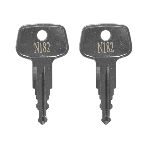 seork Car Rack Replacement Key N182 (2 Pcs) Fits for Thule Compatible Roof Racks, Cargo Box, Carriers, Crossbars Code N182