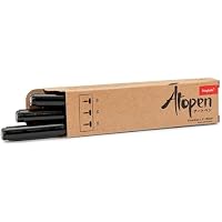 Dingbats* - Ātopen Fineliner Pens Black - 3 Pack Water-based, Bleed-proof Writing Pens - Fine Tip Artist Pens for Drawing, Journaling and Calligraphy