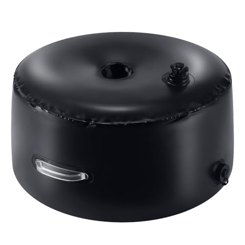 Vogholic Umbrella Base Weight with water 17.7 Round water bag Inlet and outlet separation design Maximum weight up to 88 lbs for Umbrella Stand Cantilever Base & Patio Stand
