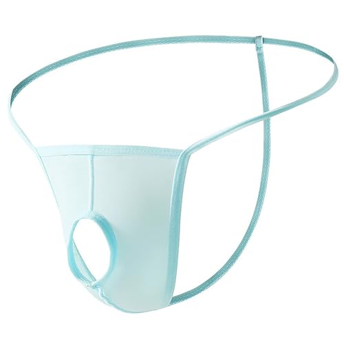 Mens Hole in Front Thongs Lingerie, Men's Bulge Enhancing Thong G-String Underwear Pouch Night Stretch T-Back Mens Underwear3