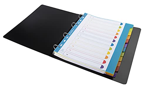 Page d'indexation imprimable Exacompta Campus avec 12 onglets pour classeur