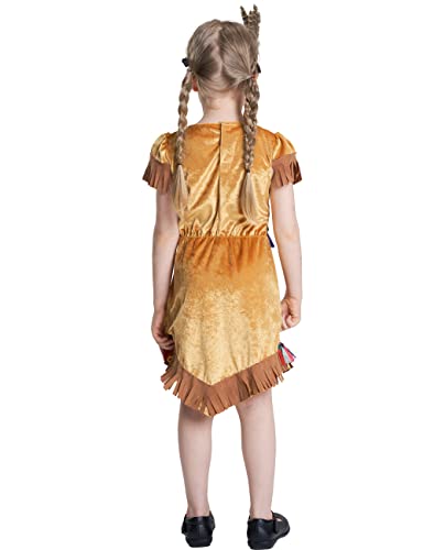 Ikali Girls Native American Costume, Kids Indian Costume Toddlers Children Halloween Role Play Costume Outfit Dress-Up Set #TOP4