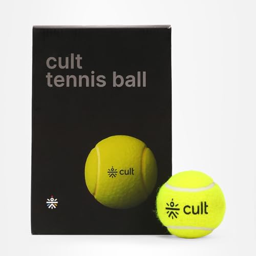 CULT Tennis Balls Green – Pack of 6 Practice & Training Balls for Men, Women & Kids Durable Rubber Core, Soft Felt Cover, High Bounce, All-Court Use