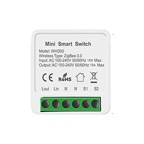YEEWA Tuya Zigbee Smart Switch,Smart Home Breaker Module, Support Two Way Control for Automation Module,App/Voice Remote Control Work with Smart Life Alexa Google Home Cover