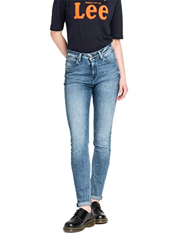 Lee Damen Scarlett High Skinny Jeans, Blau (Cool Daze Xv) , 25W/31L – Ansicht 1