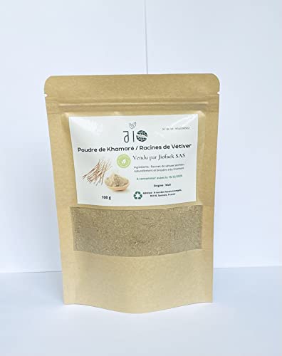 100 g - Polvo de raíz de vetiver/Khamaré - 100% natural - Sin mezcla