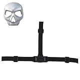 2 Pack Adjustable Mask Strap Kit Including Elastic Bands Sliders 3-Way Quick Release Buckle Face Mask Straps for Back of Head Cosplay Premium Masking Kit Toy Mask Replacement Strap（Black）