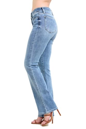 Judy Blue Women's Five Pocket Mid Rise Classic Bootcut Jeans2