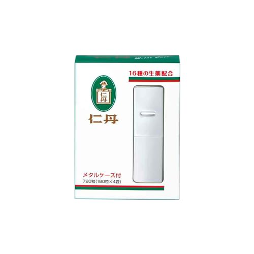 森下仁丹 仁丹メタルケース入 720粒（180粒×4袋） [ 医薬部外品 胸のむかつき めまい 使いやすさ 気分不快 悪心嘔吐 溜飲 ]