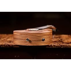 Ortega RFU11ZE Ukulélé concert avec préamplificateur/housse/Cordes Aquila/syntoniseur Bois Zebrawood/Satin – Image 6