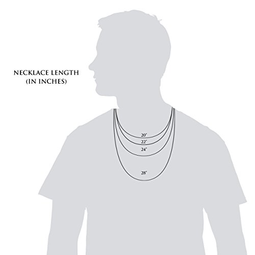 Honolulu Jewelry Company Solid Sterling Silver 4mm 6mm 7mm or 7.5mm Cuban Curb Link Chain Necklace or Bracelet For Men Lobster Clasp Made in Italy, 7.5" - 28"3