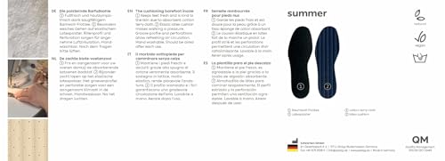 Image of Pedag Summer, Pure Terry Cotton Insoles, Handmade in Germany, Absorbs Sweat & Controls Odor, Ideal for Wear Without Socks, Washable, US Men 12 / EU 45, Black, 3 Pair