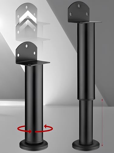 Patas ajustables para muebles de cocina, sofás, escritorios y armarios con tornillos 6