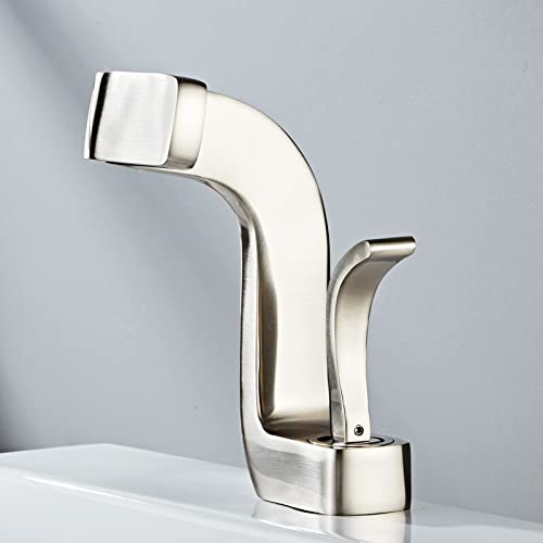 Mitigeur de bain blanc et or anti-trace pour stopper les corvées de nettoyage