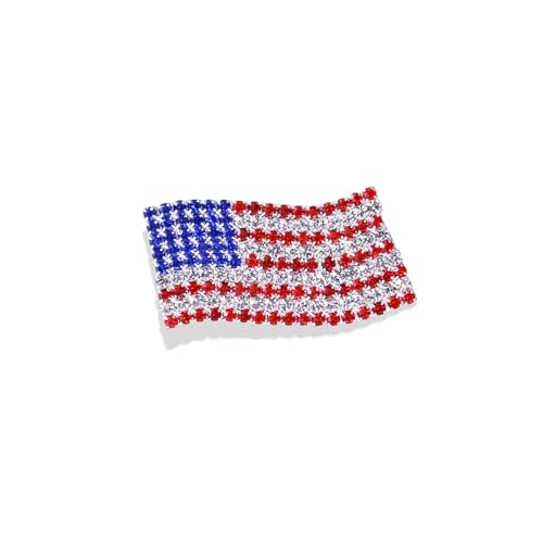Image of American Flag Pin Patriotic Enamel Brooch USA 250th Birthday 250 Years Anniversary 4th of July Independence Day Accessories Celebration Gift