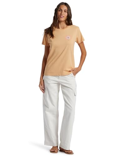 Image of Roxy Womens Boyfriend Crew T-Shirt, Casual Relaxed Fit Crew Neck Tee Short Sleeve Cotton Basic Shirt Everyday Comfort