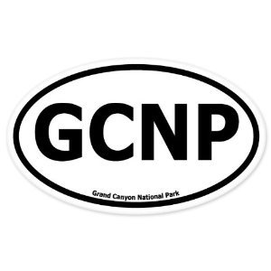 Grand Canyon National Park Oval car Bumper Sticker 5