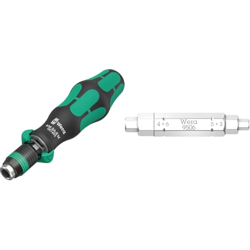 �y�Z�b�g�����zWERA ���F�� 838 RA-R M ���`�F�b�g�@�\�t�����֎��r�b�g�z���_�[ 6.35�~�� 051493 + �Z�p���t���l�W�p 4 in 1 �h���C�o�[�r�b�g ����6.35mm �n��T�C�Y3�E4�E5�E6mm �S��37mm 073201