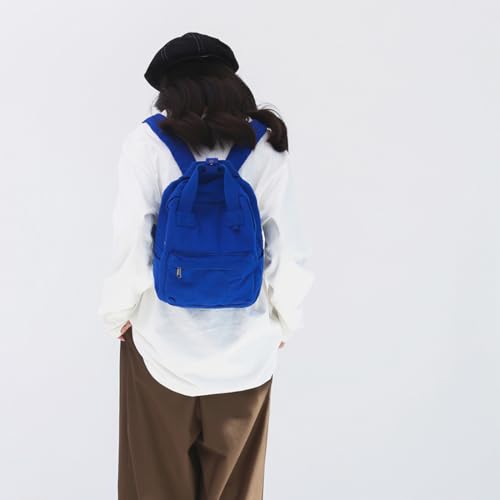 Image of MaxxCloud Vintage Denim Laptop Backpack Casual Canvas Daypack Handbag Purse Lightweight Rucksack Shoulder Bag