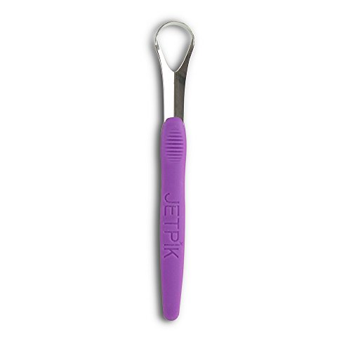 Jetpik JA05 094 Tongue Cleaner Stainless Steel with Silicone Handle