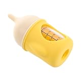 ARTSEWPLY Biberón para Mascotas Antigoteo 20 Ml Color Amarillo con Tetinas de Silicona para Gatitos y Cachorros Recién Nacidos Kit Portátil para Alimentación Segura en Casa y Viajes