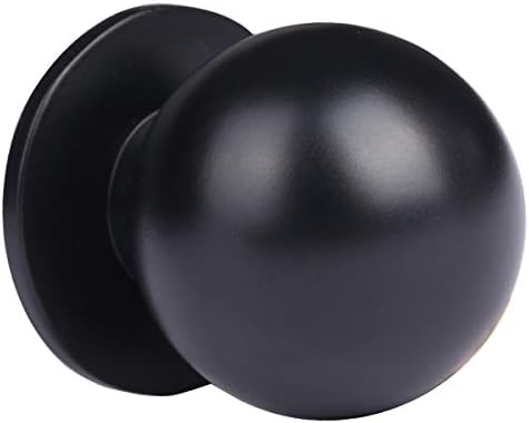 Riverockod 10 Pack Furniture knobs | Black Cabinet knobs | T-bar Kitchen Cabinet Knobs | Round Solid Cabinet Hardware Pulls for Dresser Drawers (Ball Knobs)