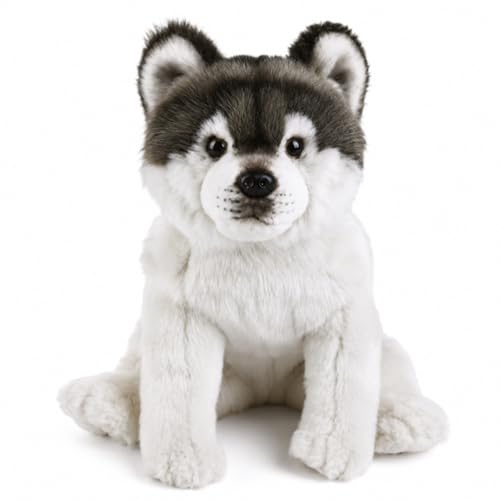 Peluche louveteau réaliste, cadeau idéal pour petits et grands