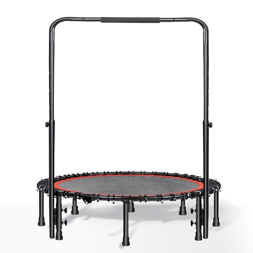 OUUTMEE 48-Zoll-Fitness-Trampolin für Erwachsene Fitness-Hüpfer,...