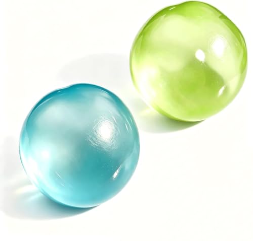 2PCS Handmade Coconut Oil Stress Relief Ball Soft Fidget Tool for Adults Portable Hand Massager for Office Desk Anxiety Reduction