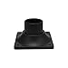 LIT-PaTH Outdoor Post Light Mounting Base, Pier Mount Base, 2-Pack, Black