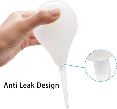 Image of Rectal Enema Bulb for Men - Anal Douche for Women, BPA and Phthalates Free Reusable Vaginal or Anal Clyster Cleaner with Hygienic Tip and Soft Smooth Nozzle, 220ML, White +4 nozzles