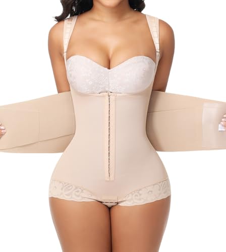 SHAPSHE Fajas Colombians Moldeadoras de Cintura y Abdomen Body Shaper Stage 1/2/3 Postpartum Faja Postparto para Mujer C Section Recovery Tummy Tuck Compression Garment Hourglass Shapewear for Women